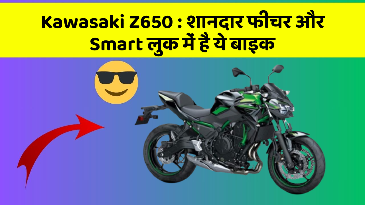 Kawasaki Z650 : शानदार फीचर और Smart लुक में है ये बाइक